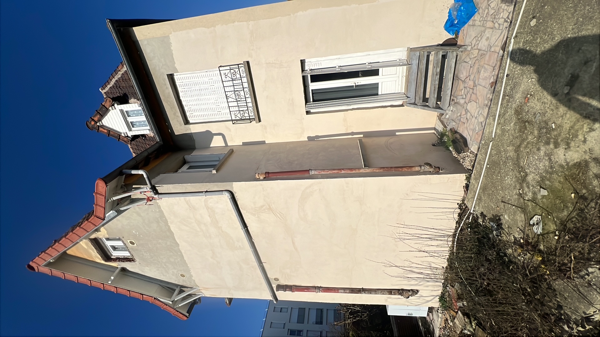 Façade avant travaux d'isolation extérieure